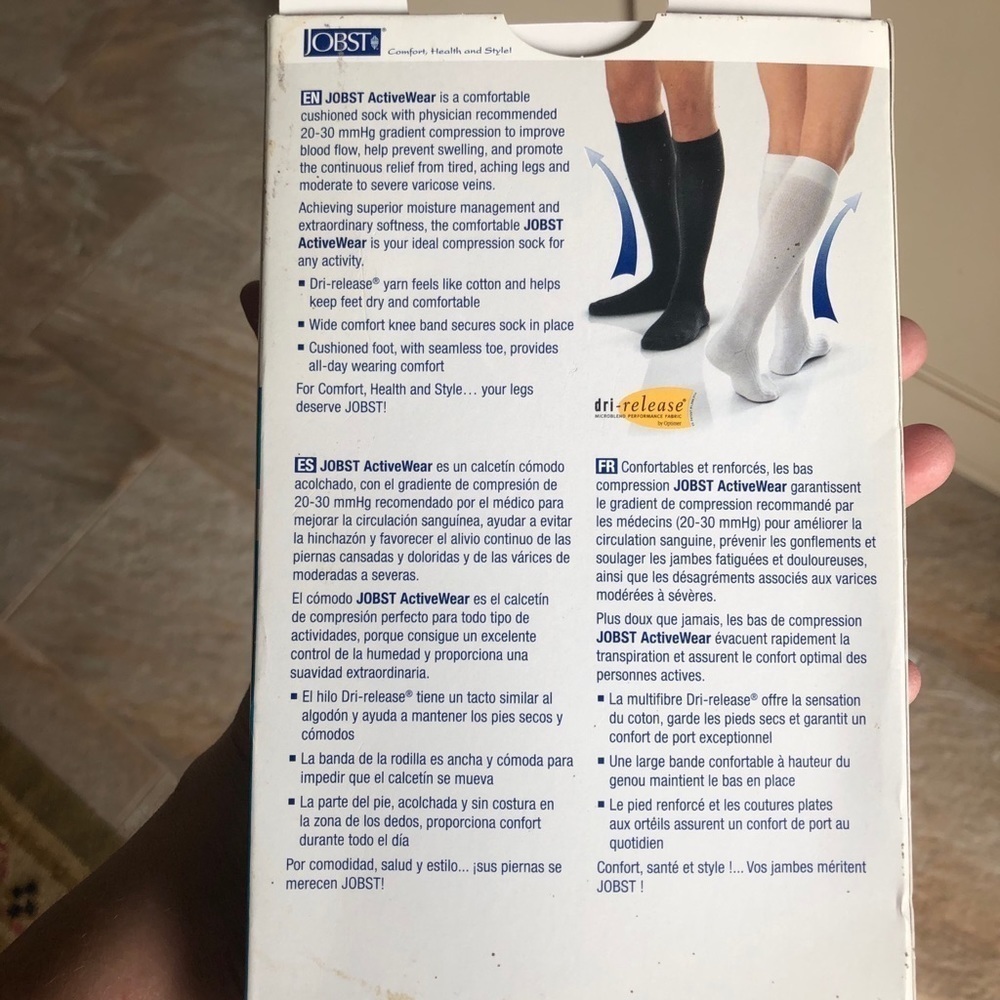 Jobst Activewear Knee High Firm Compression Socks - Picture 5 of 7